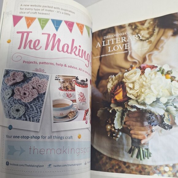 Mollie Makes UK Magazine 2011 Issue 9 Book Journal Covers Embroidery No Kit - Picture 6 of 8